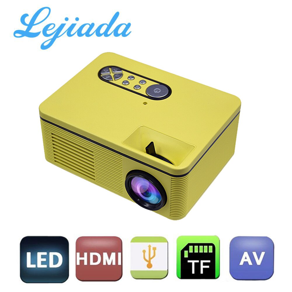 LEJIADA S361 Tragbare Mini LED Projektor 320x240 Pixel 600 Lumen Projektor Home Media Video Player Gebaut-in lautsprecher Unterstützung HD