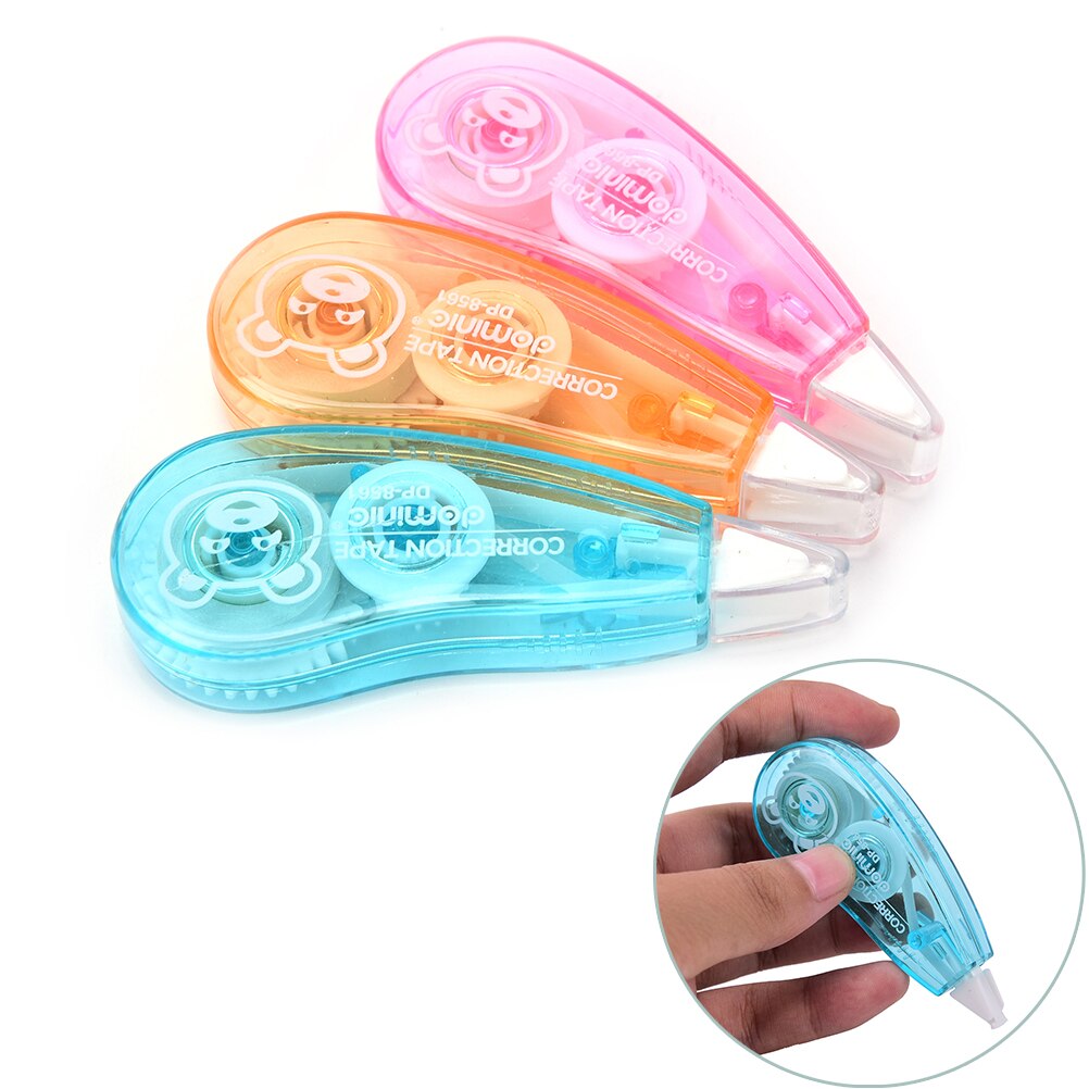One Sided Correction Tape Permanent Adhesive Applicator Glue Tape Dispenser Refillable
