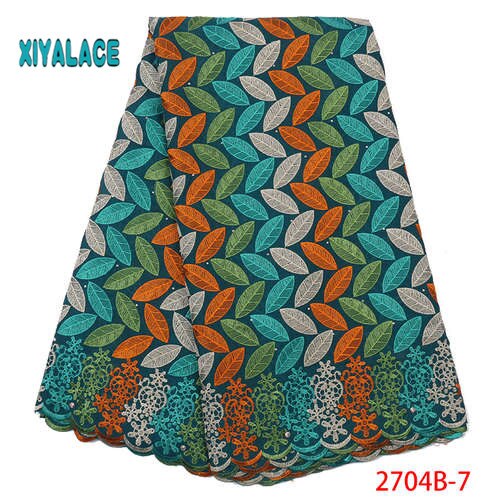 suisse Voile dentelle en suisse jolie 100% coton suisse Voile lacets pour africain couture dentelle YA2704B-2: 2704B-7