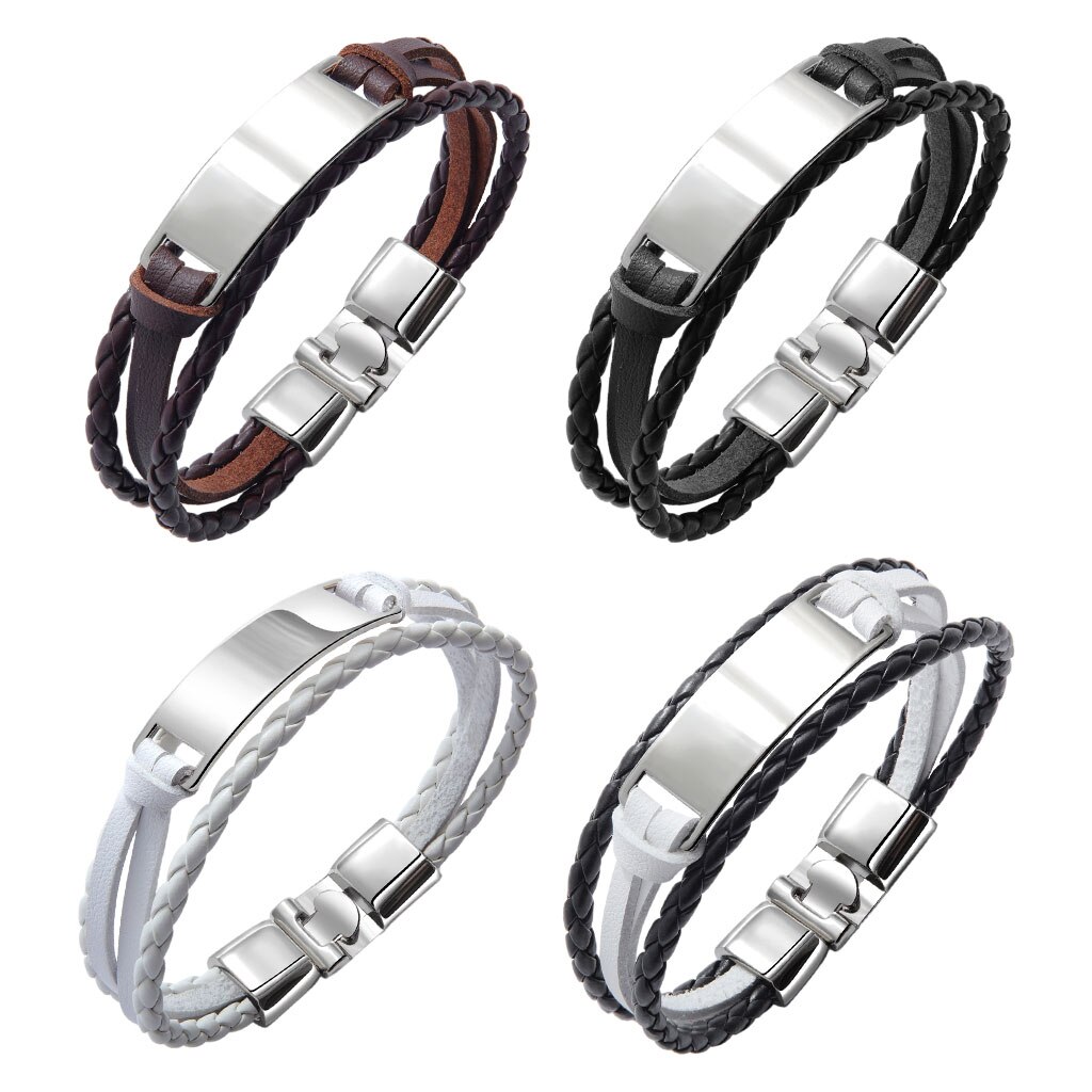 Weave Armbanden Sieraden Bangle Cord Multi Layer Voor Party Verjaardag Mens