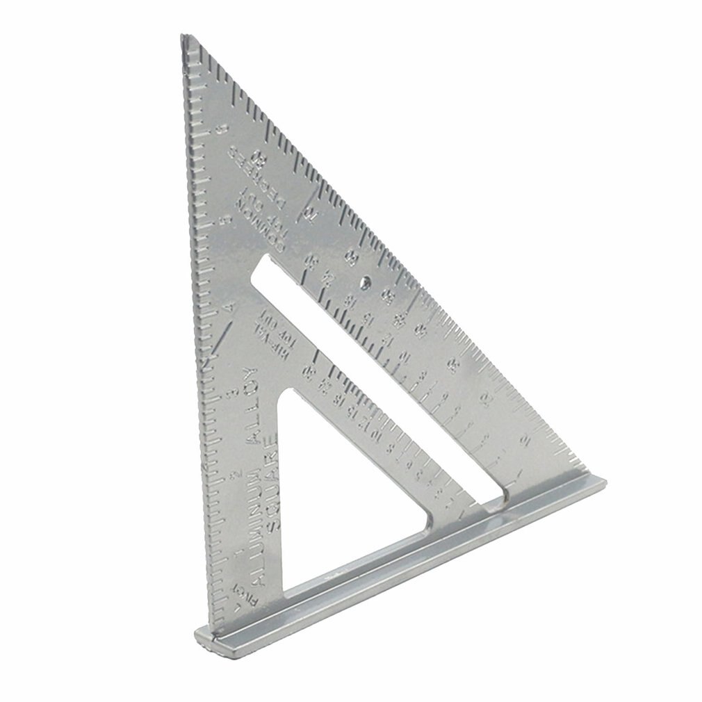 Aluminum Alloy 7 Inch Triangle Ruler Woodwork Decoration Big Triangle Ruler Angle Ruler High Precision Triangle Ruler