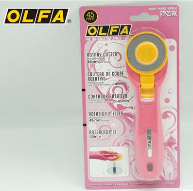 OLFA Rotary Cut Knife Cutter 45mm Pink OLFA RTY-2C/PIK Knife Knife RTY-2C PIK: Silver