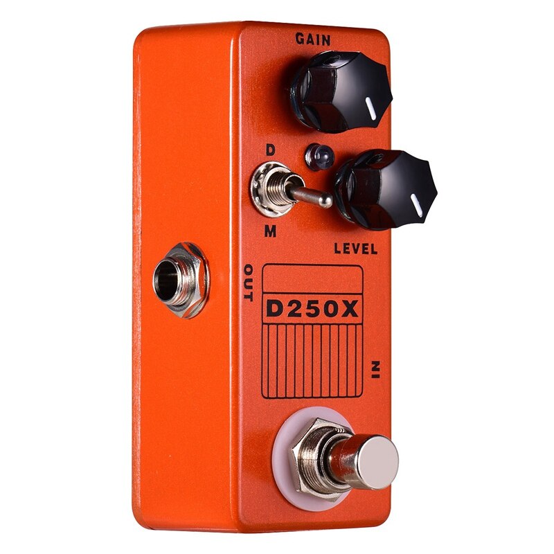 Mosky D250X Mini Overdrive Voorversterker Gitaar Effect Pedaal Met True Bypass Schakelaar: Default Title