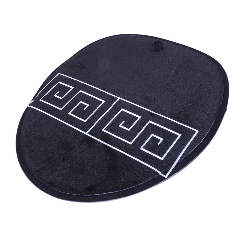 Badmat 3- delige set klassiek patroon toiletdeksel voetmat antislip absorberende baddeurmat flanel zacht badmat tapijt