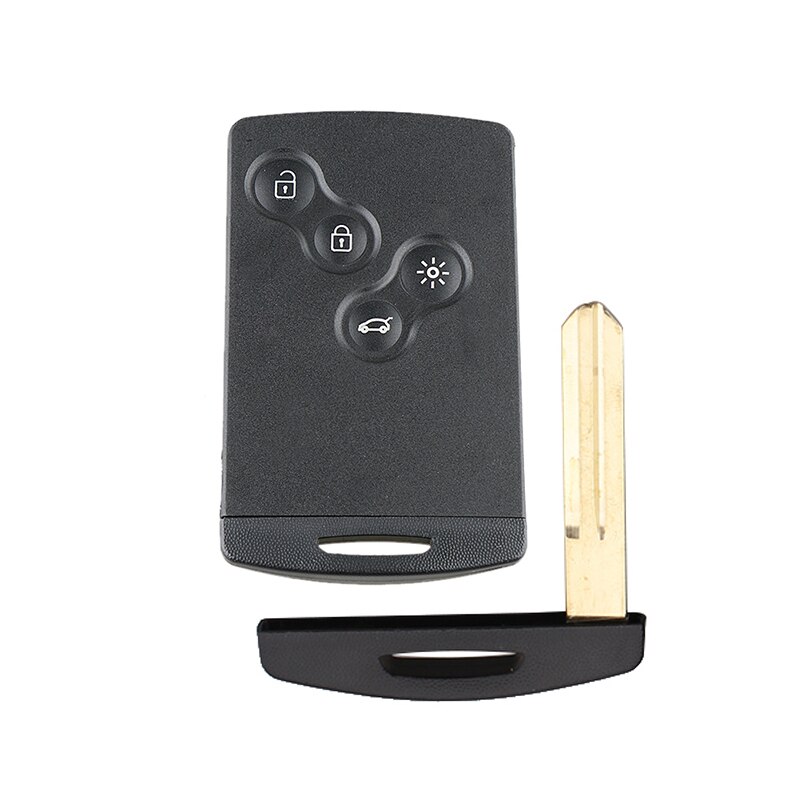 Bhkey Voor Renault Sleutel Shell 4 Knoppen Afstandsbediening Sleutelhanger Case Voor Renault Megane3 Laguna3 Scenic Fluence Captur Clio Iv autosleutels