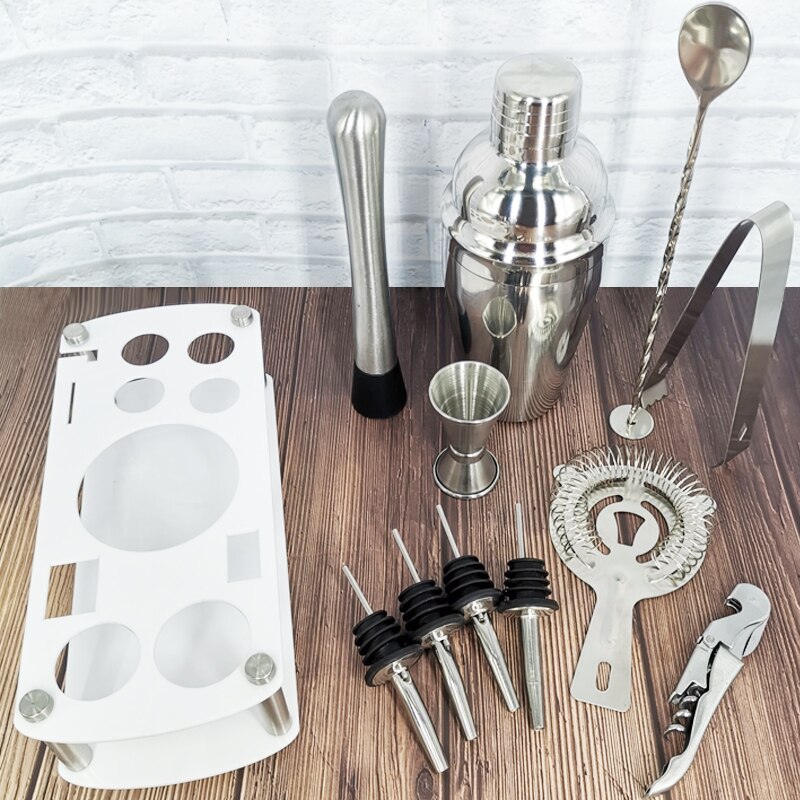 Stainless Steel Cocktail Shaker With Wine Rack 550ml/750ml Wine Shaker Mixer For Bar Party Tools Bar Accessories