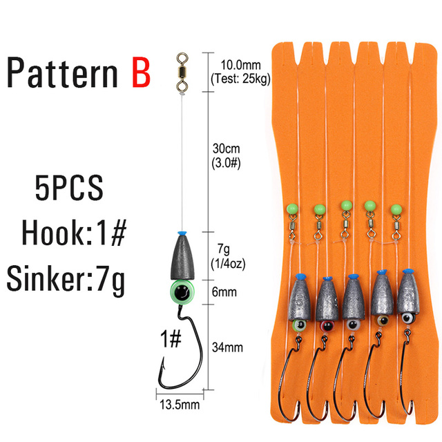 Wifreo Texas Rig Set Carolina Rig Kit accesorios de pesca de lubina anzuelo de manivela aparejos de pesca de carpa Boilies listos cebo señuelo de pesca: Negro
