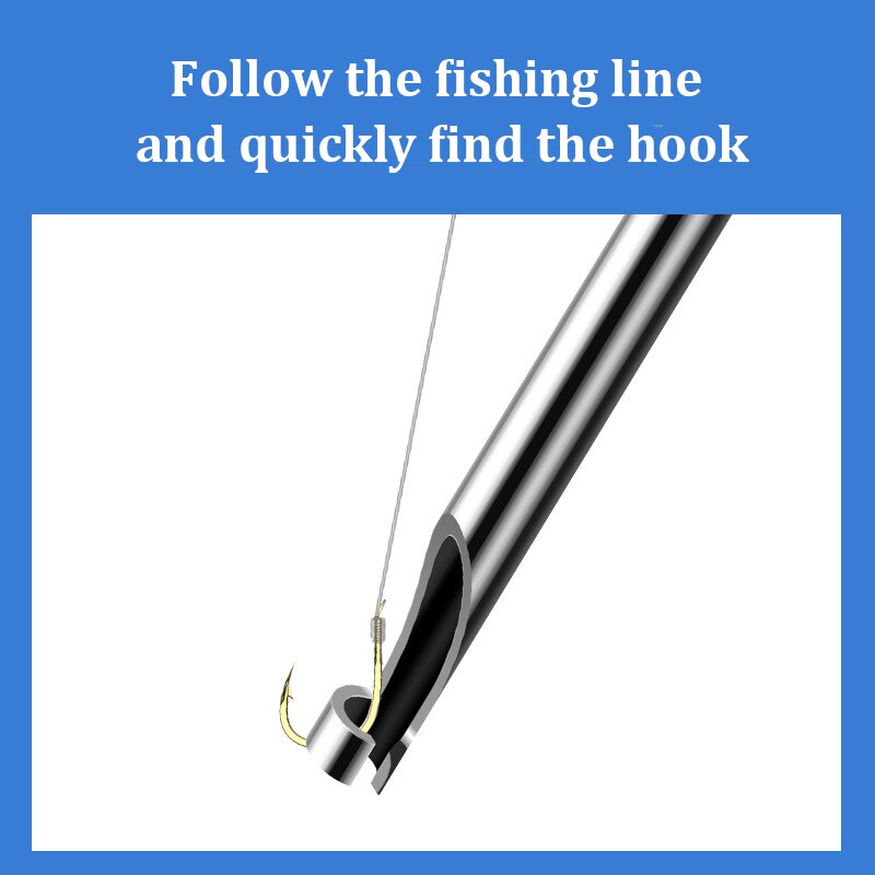 1Pcs Retractable Fish Unhook Extractor Detacher Hook Remover Disgorger Knot Picker Tier Aluminum Safety Portable Fishing Tools