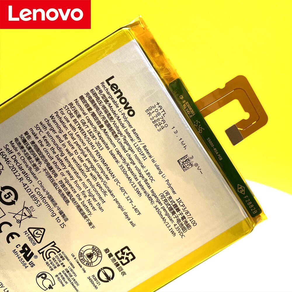 Batterie originale pour Lenovo Pad A3500 S5000 S5000-H tab3 7 TB3 710i 710F tab 2 A7 A7-30 A7-10F A7-20F