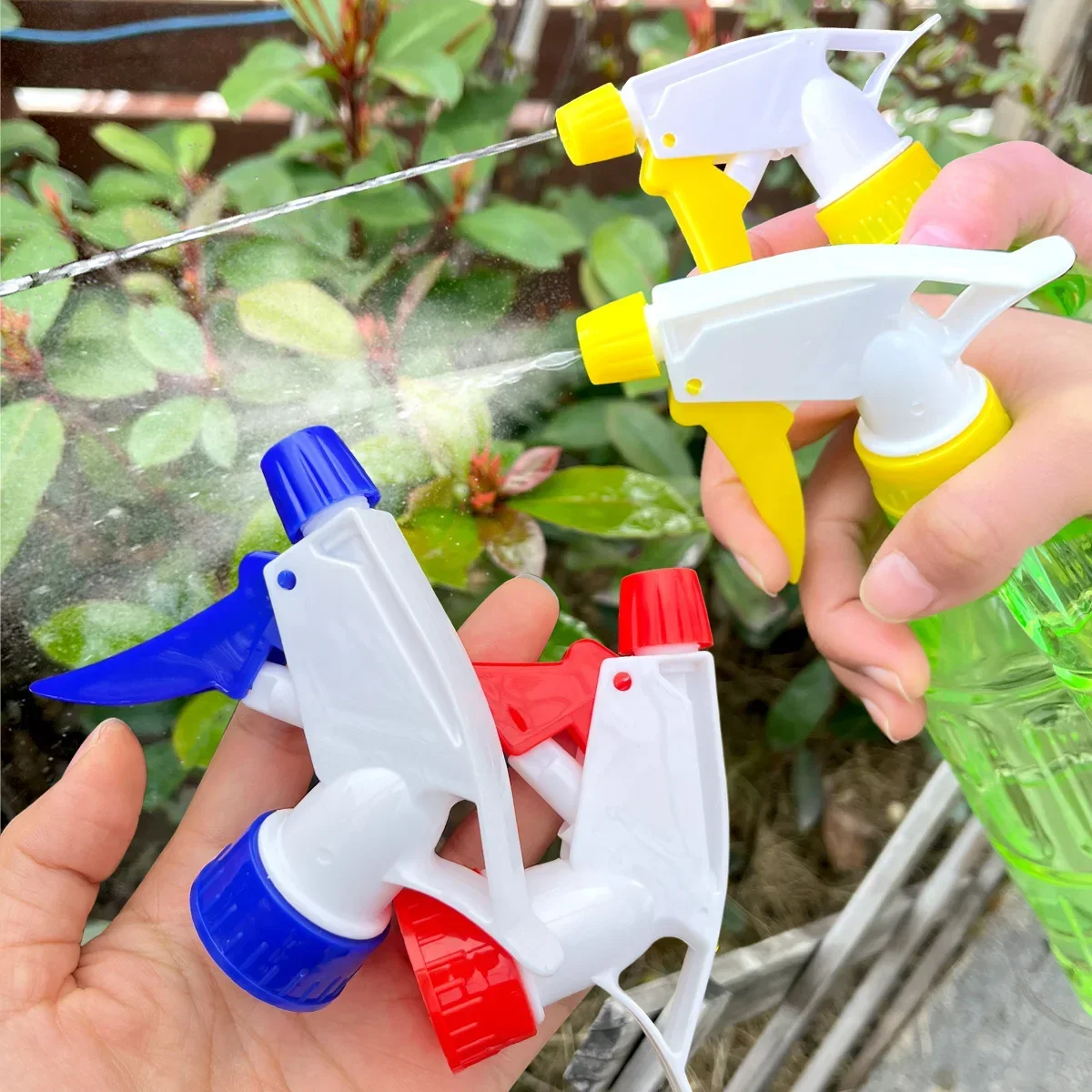 1/10x Trigger Sprayer Spray Bottle Nozzle Beverage Coke Bottle Watering Can Head Hand Button Hair Styling Garden Plant Watering