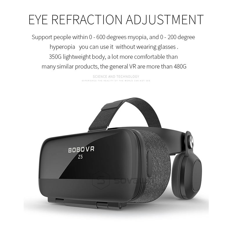 Original BOBOVR Z5 immersif réalité virtuelle casque stéréo 3D lunettes VR carton casque 120 FOV pour 4.7-6.2 'Smartphone
