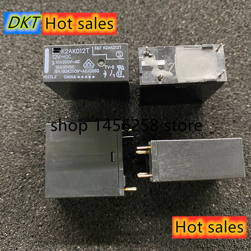 lot(2pieces/lot) Original FT K2AK003T K2AK005T K2AK012T K2AK024T DIP-4 16A 3V 5VDC 12VDC 24VDC Power Relay