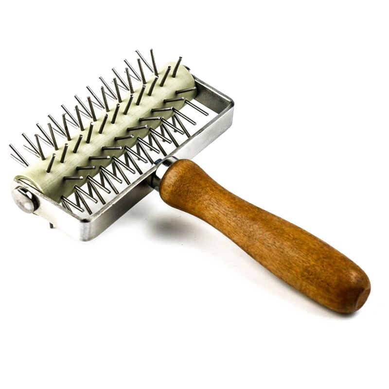 Rueda de rodillo con pinchos para masa, herramienta perforadora de Pasta para pan, pastel de Pizza, utensilios de cocina, utensilios de cocina, comedor, hogar y jardín,