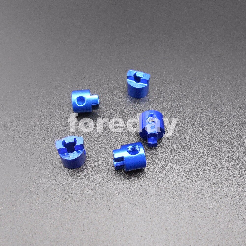3MM Aluminum Propeller shaft Connector rowlock Crutch Model ship Boat accessories Blue HQ Inner dia. 3mm Outer:7mm *FD456X10
