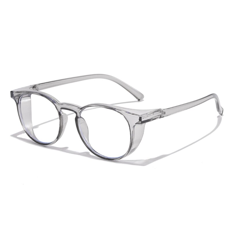 Blue Light Blocking Glasses for Women Men,Safety Goggles, Rectangle Glasses Frame Clear Lens: Gray