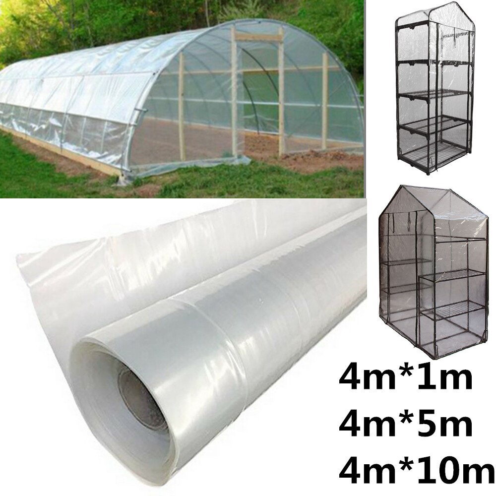 Film plastique Transparent pour serre agricole PE, 1-10m de largeur 4m, Film hautement Transparent pour les plantes de jardin, garde au