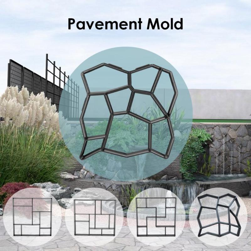 1pc manuelt hage fortau mold diy manuelt veibelegg sement betong murstein stein støpe hageverktøy diy hage