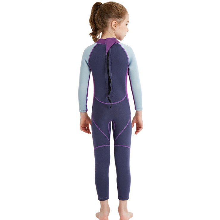 children diving suit 2,5mm neoprene wetsuit kids girls keep warm einteiliges long sleeve uv protection swimwear wetsuits