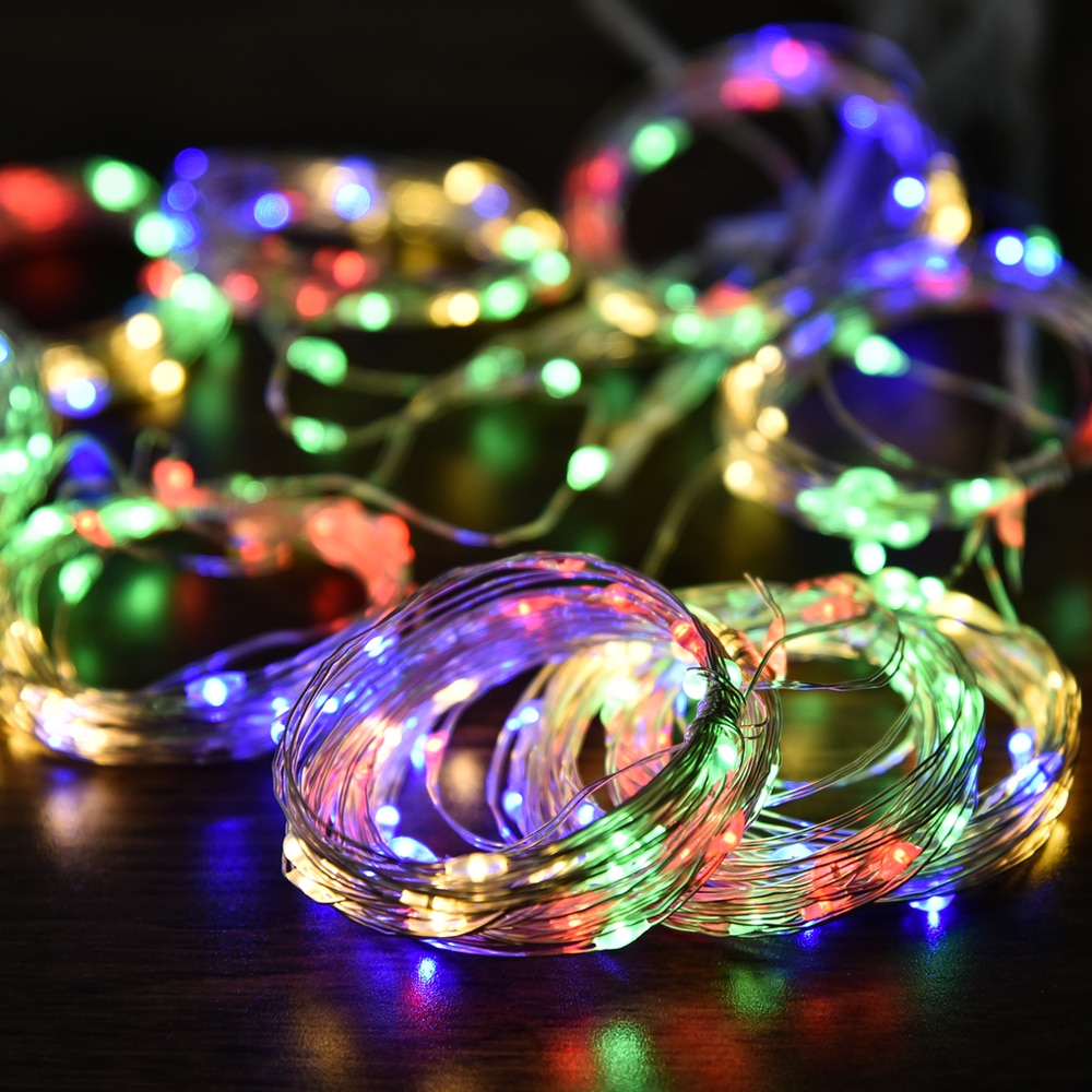 300 led fairy string lights fairy gardin lights hængende string lights med fjernbetjening juletræ tilbehør