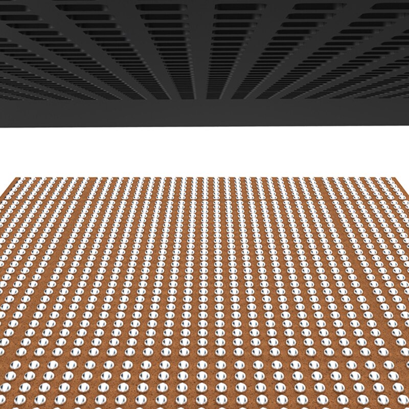 Qianli mega-idé bga svart universal stencil 0.3/0.35/0.4/0.5mm parallella hål multifunktion planteringsplåt nät bga reballing verktyg