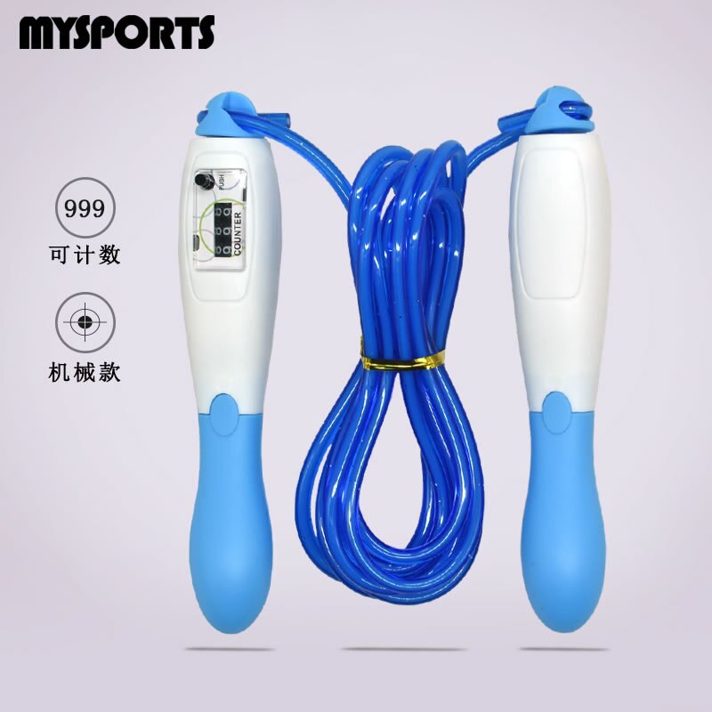 Springtouw Volwassen Teller Fitness Vrouwelijke Jonge Student Kinderen De Academische Test Voor De Junior High School Studenten Beroep: 513 Machinery Count Jump Rope Blue