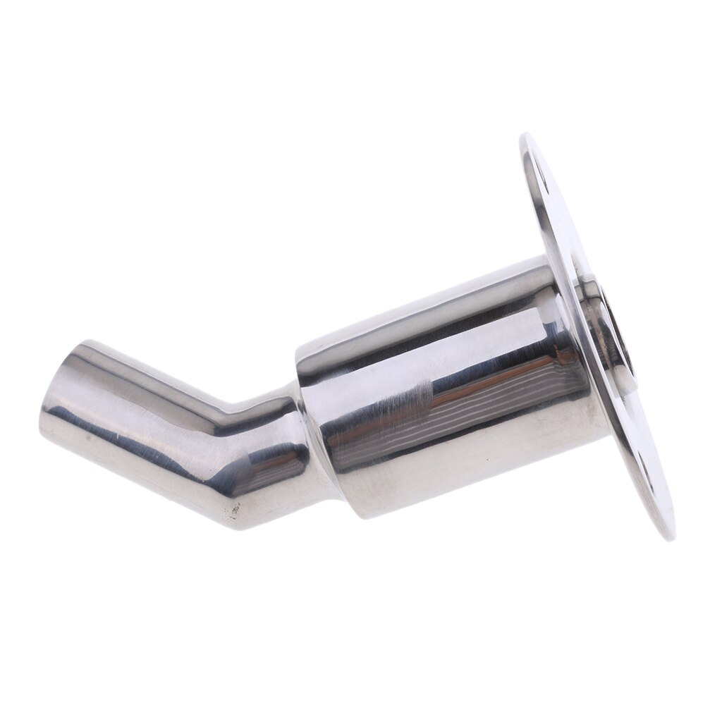 Boat 90 Degrees Through Hull Plumbing Fitting Stainless Steel for 7/8 inch 22mm Tubes Silver