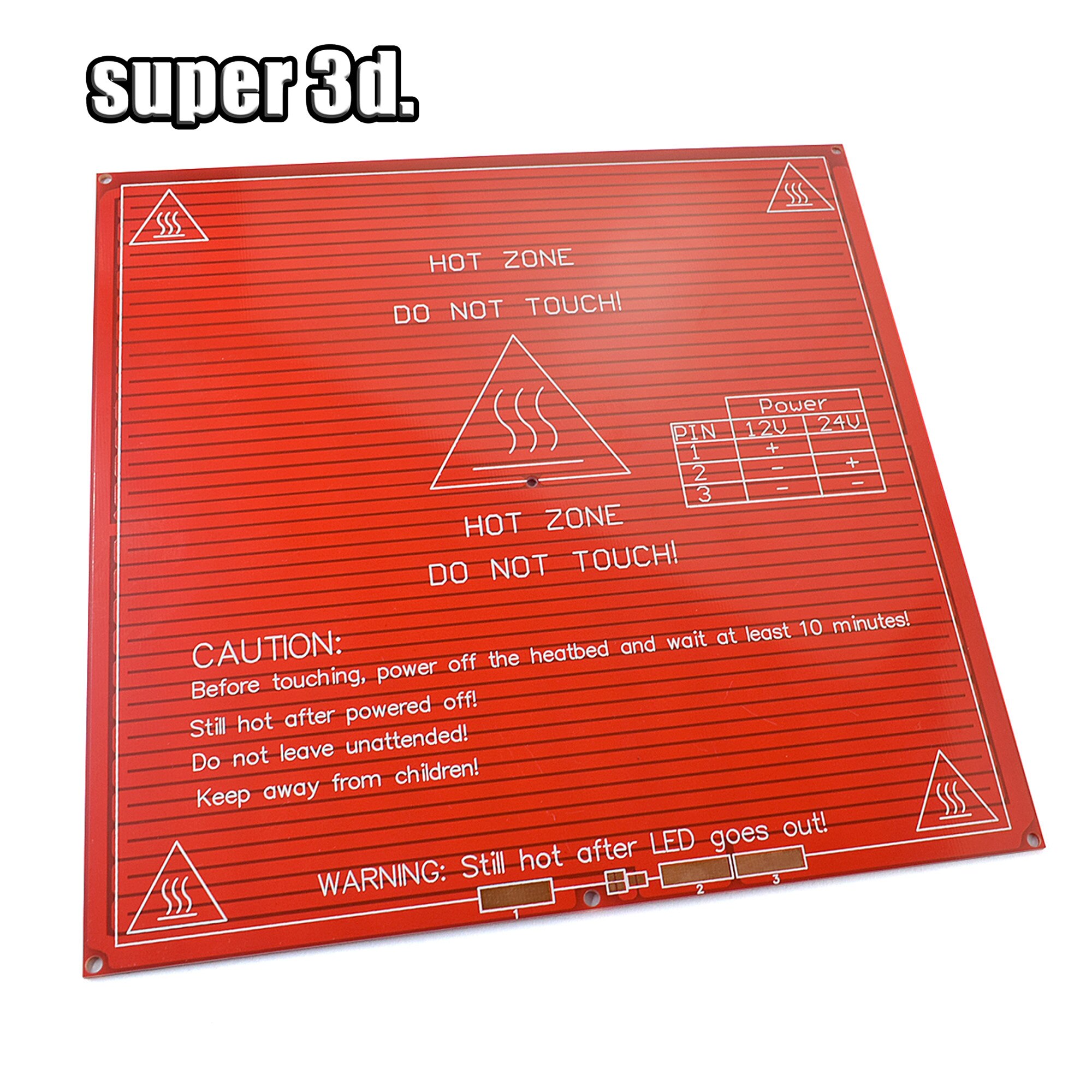 MK2B Verwarmd Bed Bouwen Ultrabase PCB MK2 B Broeinest Glas plaat ondersteuning 214mm x 214mm 12V 24V Opgewaardeerd voor 3D Printer RepRap