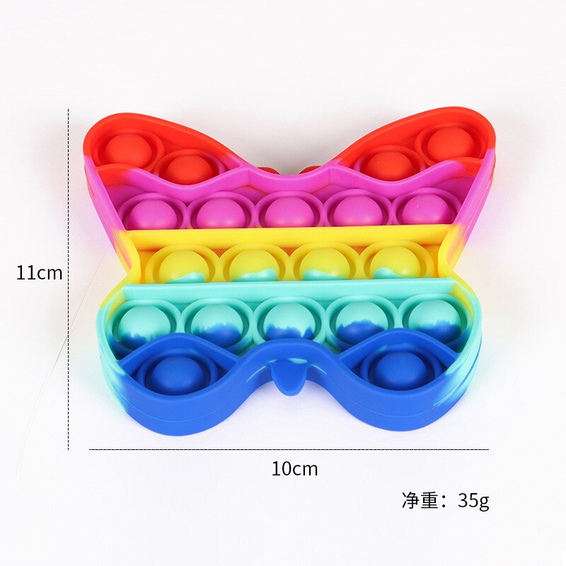 Big Size Popsits Push Bubble Fidget Toys Adult Stress Relief Toy Antistress Popsits Soft Squishy Anti-Stress Box: B