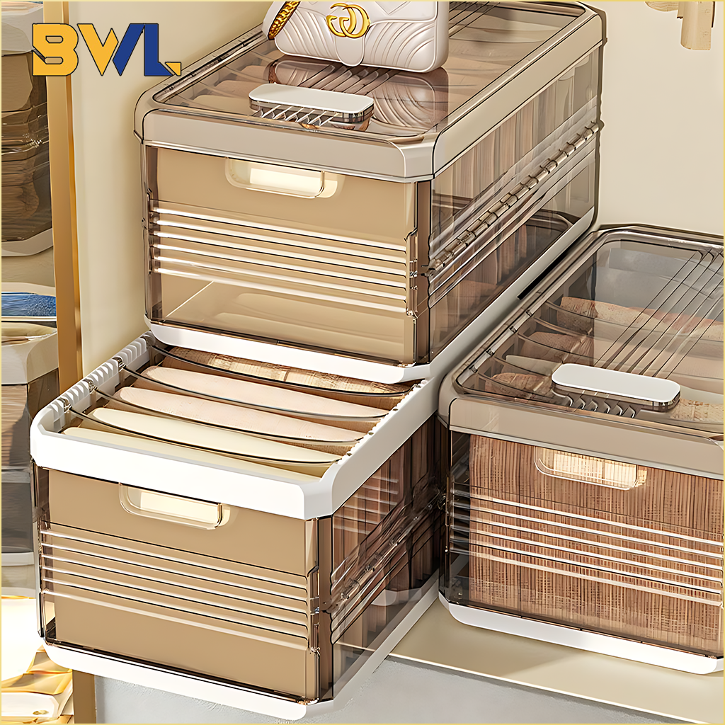 Großraum Kleidung Veranstalter Haushalts schrank geschichtet ausziehbare Trennwand Organizer Box faltbare Staub hose Organizer Box