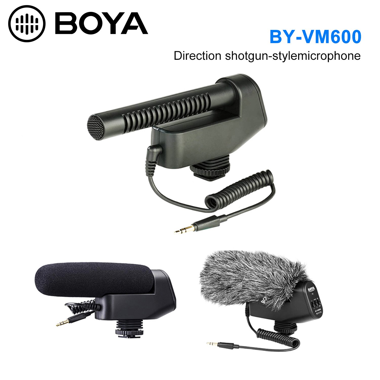 Boya BY-VM600 Cardioid Directionele Condensator Microfoon Mic Voor Canon Sony Nikon Pentax Dslr Camera