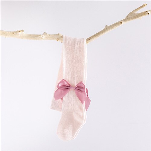 Pasgeboren Panty Voor Baby Solid Bow Baby Meisjes Panty Zomer Mesh Baby Meisjes Panty Items Voor Baby: Roze / M 12to24Month