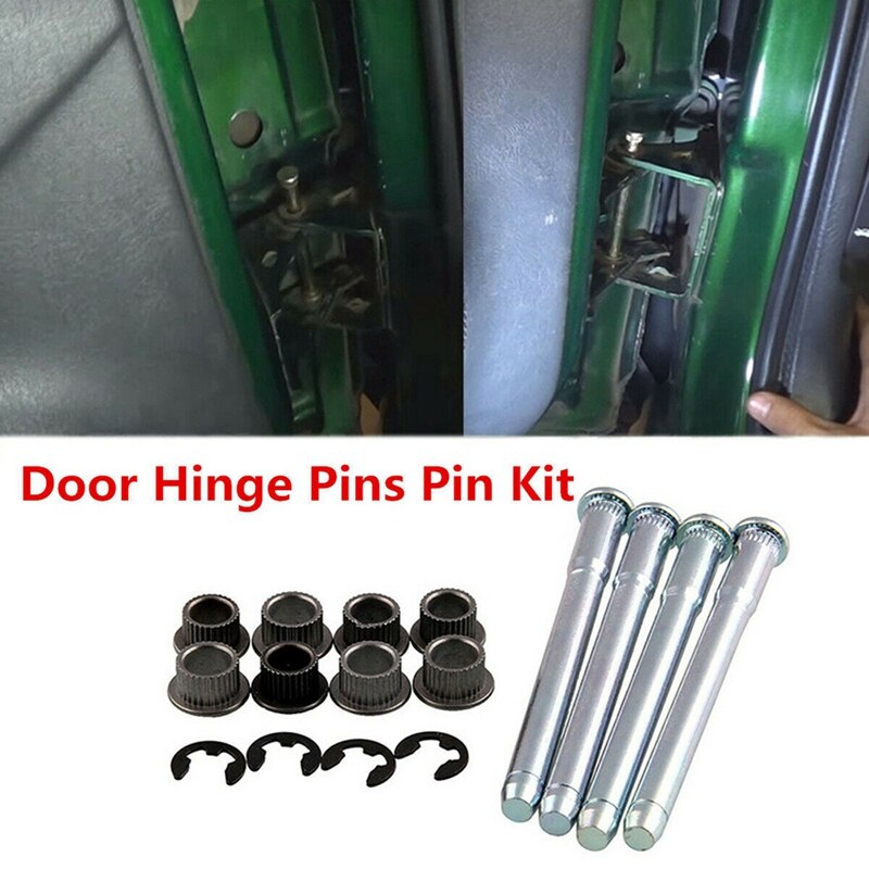 Door Hinge Roller Pin Door Hinge Pin and Bushing Repair Kits (4 Pins 2 Door) for Chevy GMC Fullsize Truck SUV 1988-2002