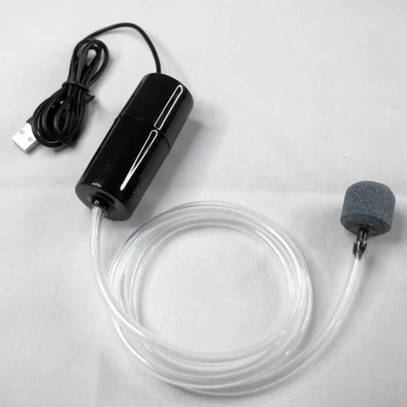 Mini-Belüfter, tragbares Aquarium-Zubehör, Aquarium-Sauerstoff-Luftpumpe, USB, kleiner Oxygenator für Aquarium, leiser Luftkompressor