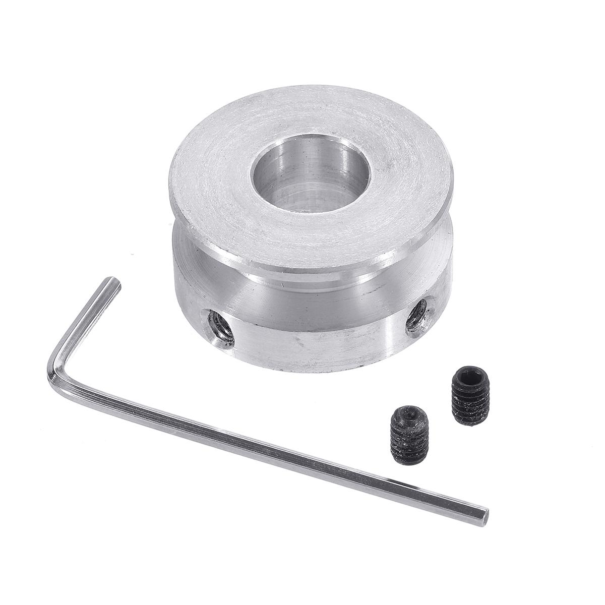 Poulie 4-16mm 30mm en alliage d'aluminium, roue de poulie à alésage fixe à rainure unique pour arbre moteur, courroie de 6mm