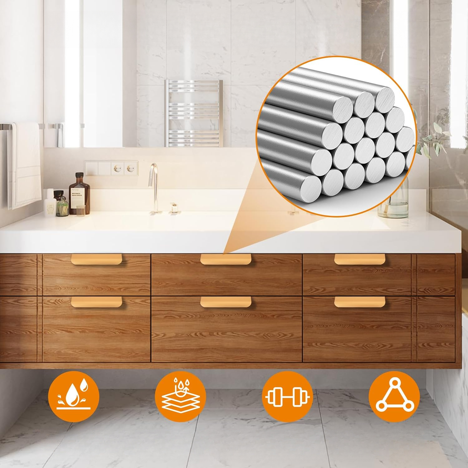 20PCS hidden invisible furniture door pull window, drawer pull window with finger, modern replacement handle, kitchen cabinet