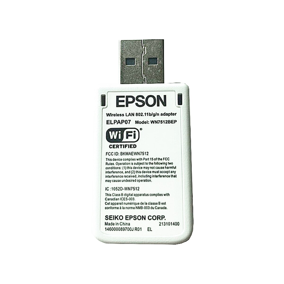 original Wireless adapter ELPAP07 V12H418P12 WN7512BEP for Epson projector EB-S03 EB-S17 EB-S18 EB-W03 EB-W18