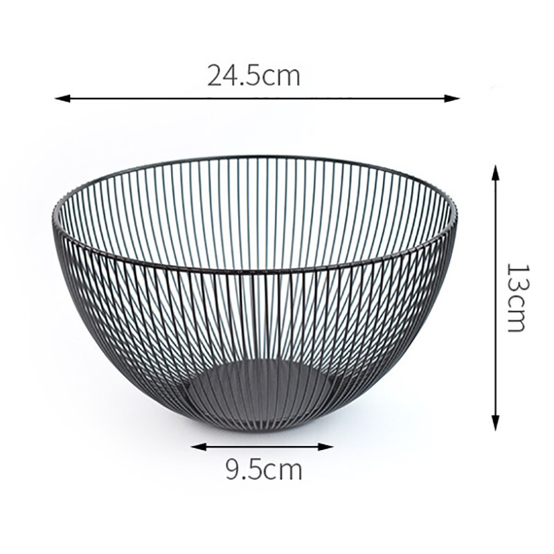 Keuken Mand Container Kom Metalen Draad Mand Fruit Groente Opslag Kommen Afvoer Rek Snack Lade Ei Manden Opslag Kom: A