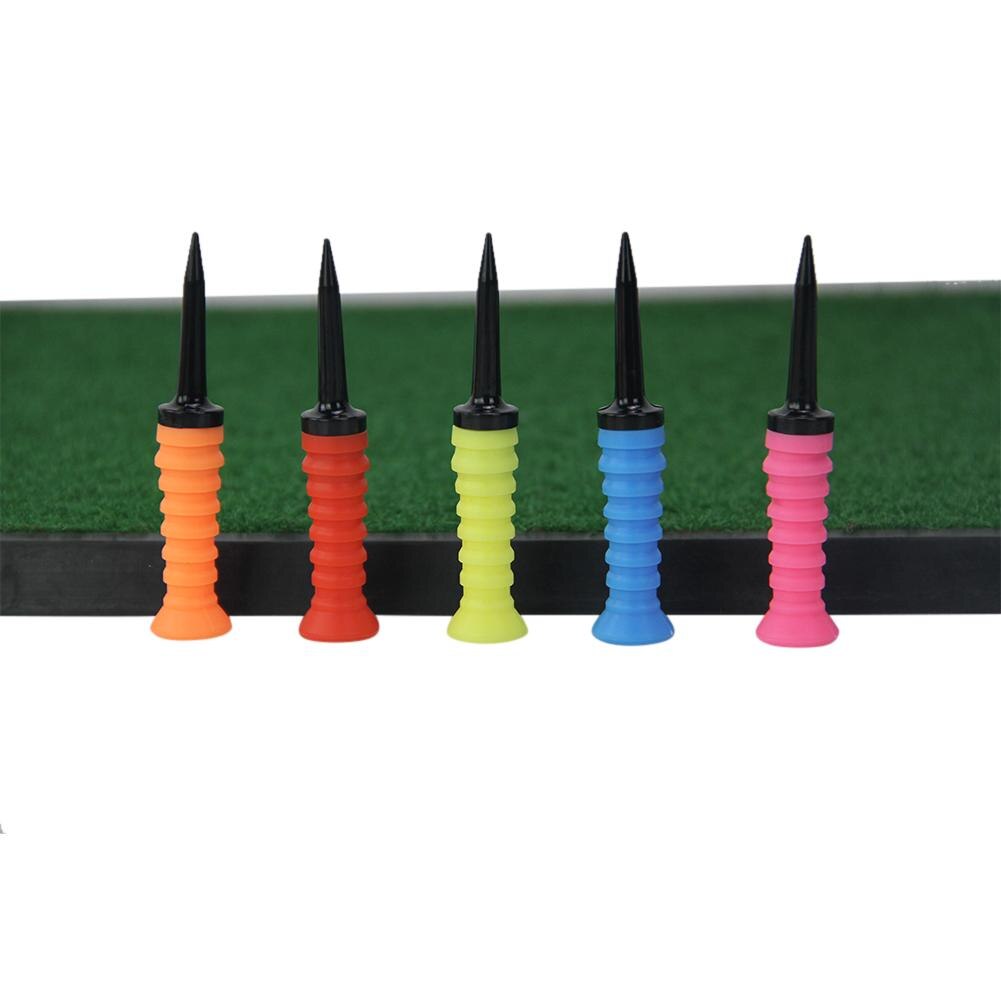3pcs 83*47mm Golf Tee Outdoor Elastic Driving Range Mini Practical Training Mixed Size Practice Mat Sport Rubber Ball Accessori