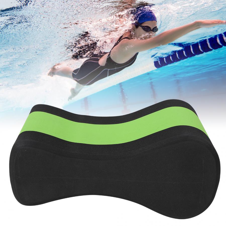 Clip leg board 1 st slitstark eva swim clip leg board flerlagers flytbräda för simträningstillbehör grön och svart
