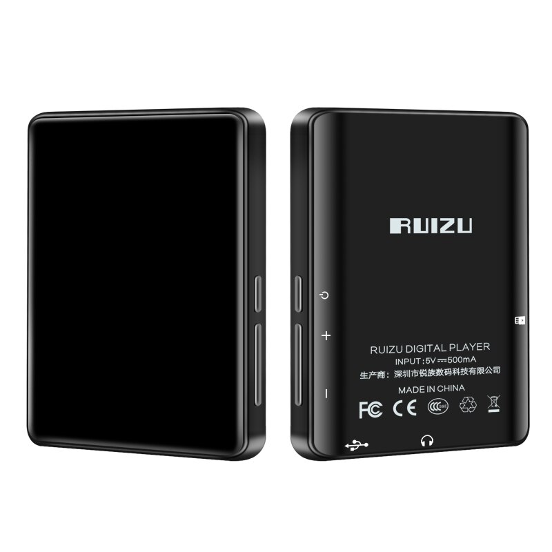 Lecteur MP3 en métal avec grand écran tactile de 2.8 pouces, Bluetooth 5.0, haut-parleur intégré, podomètre, e-book, enregistrement, radio et vidéo
