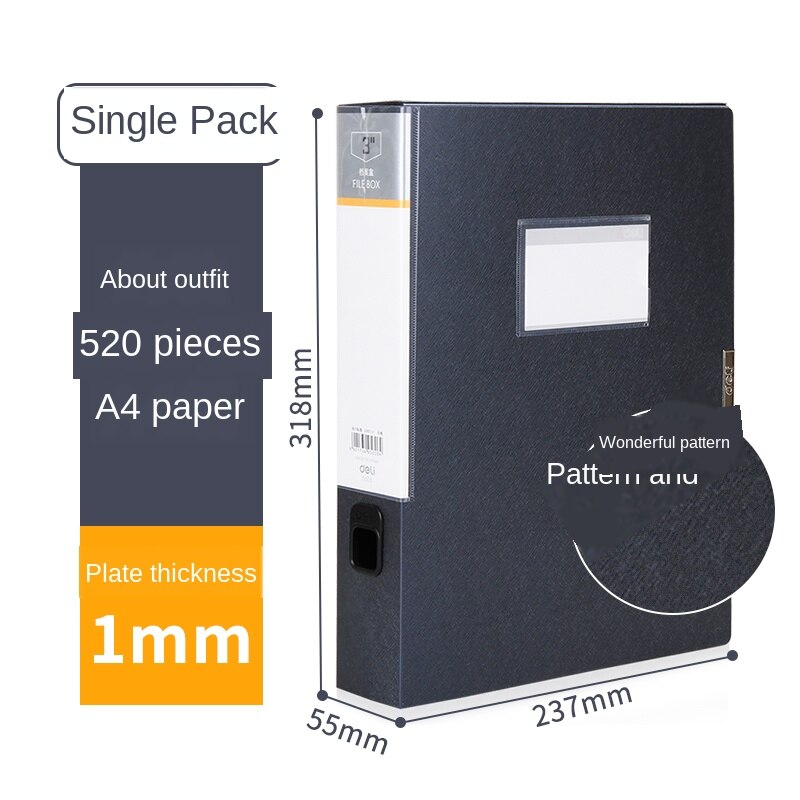 File Box A4 Tfile Box Glued Data Box Folder Storage Box File Set Multiple Specifications: Style2