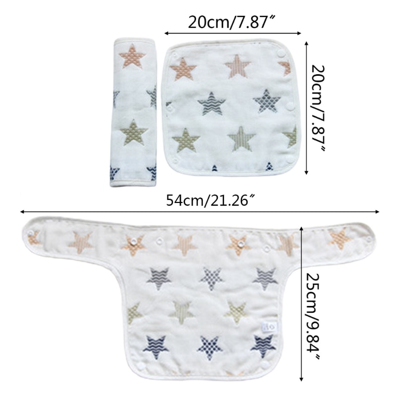 Bavoir porte-bébé, housse de protection, serviette de salive, tissu de rot d'alimentation L9CD