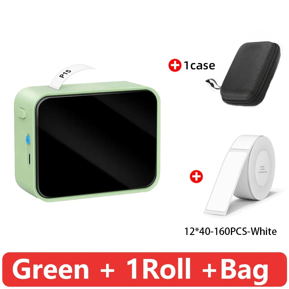 Marklife  p15 bærbar miniskriver trådløs bluetooth-etikettmaskin lignende  d11 d110 d101- etikettmaskin for hjemme/kontor: Rød