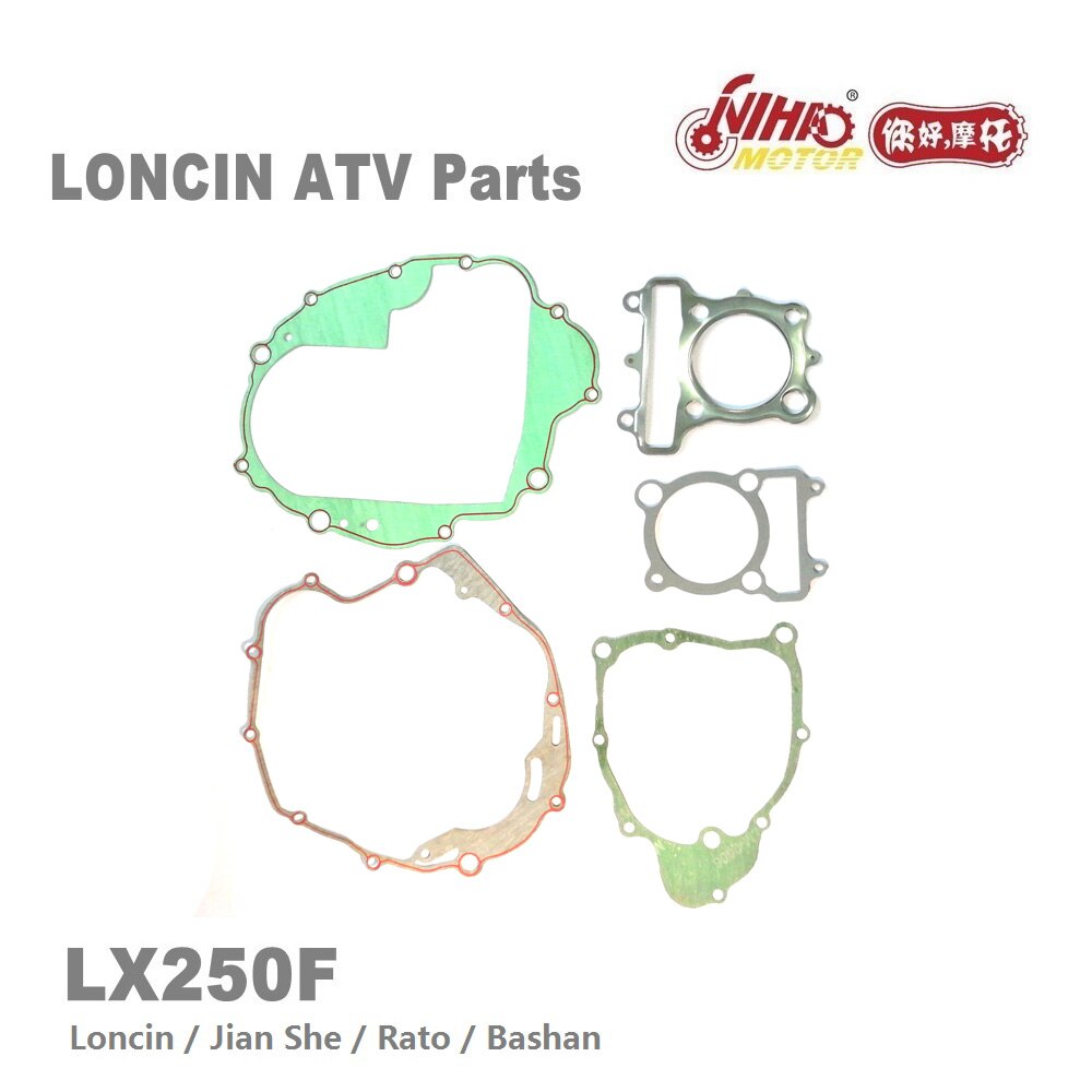 Lx -118 loncin atv dele pakningssæt  lx250 js171 fmm  lx250f 250cc quad gokarts motor reservedele til jianshe bashan rato kayo nihao moto