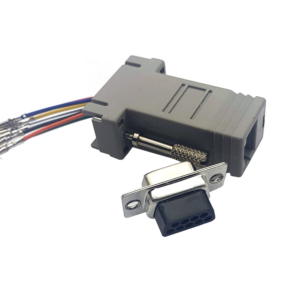 Db9 Vga15 Db25 Mannelijk/Vrouwelijk 9 15 25pin Seriële Poort Connector Naar Rj45 Kabeladapter D-SUB Adapter Extender Connector Voor Computer