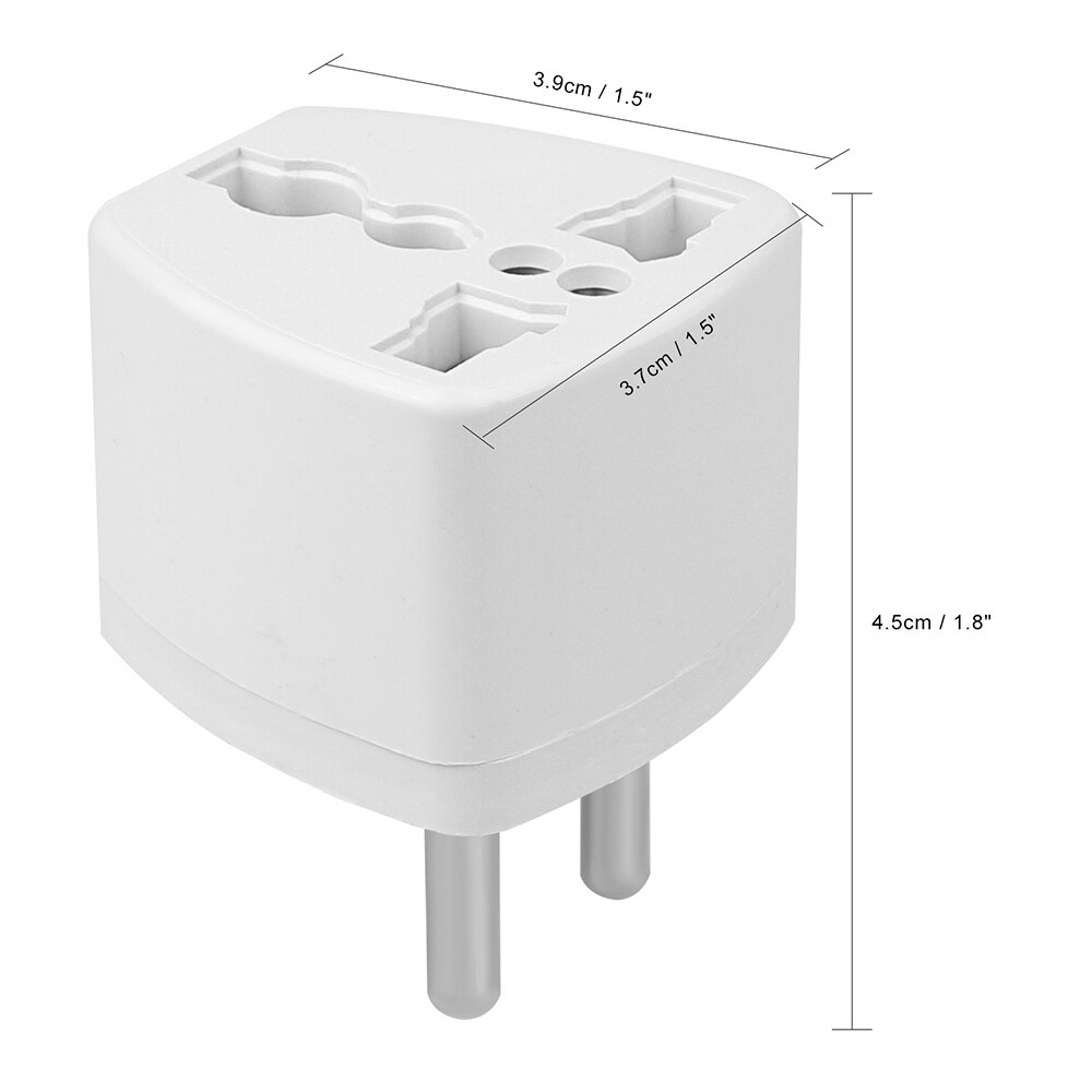 1Pc Universele Us Uk Au Eu Plug Naar Euro Europa Travel Wall Ac Power Charger Outlet Adapter Converter 2 Ronde Socket Pin
