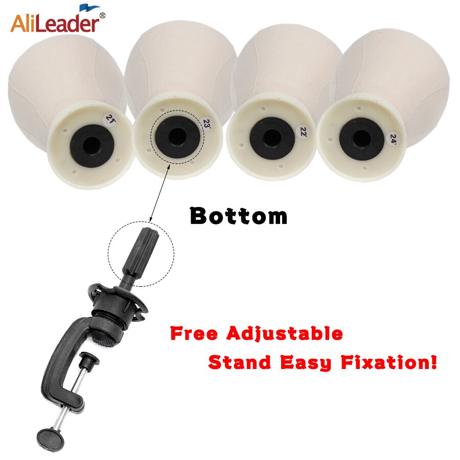 Alileader pas cher toile tête pour affichage de magasin faisant des perruques perruque support avec tête tête de Mannequin tête de coiffure