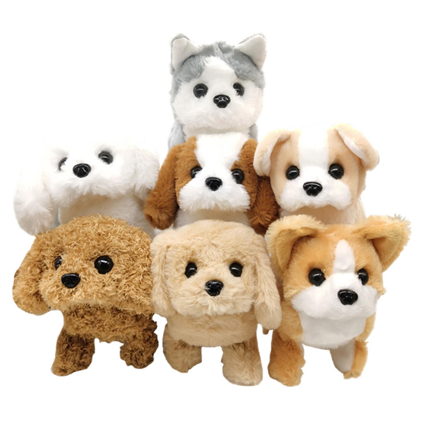 Electric Plush Simulation Teddy Corgi Dog Rabbit Tail Wagging Ass Shaking Scream Toy Ornaments