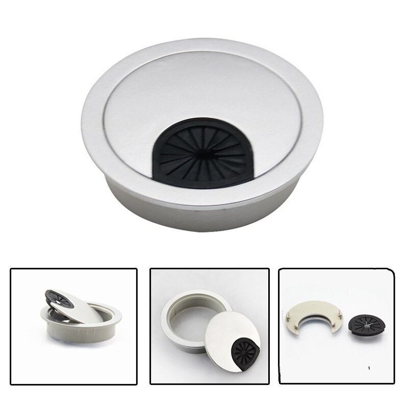 1pcs Cable Hole Covers Round Computer Desk Grommet Cable Hole Covers Furniture Hardware Outlet Port Surface Line Sort Out Tools