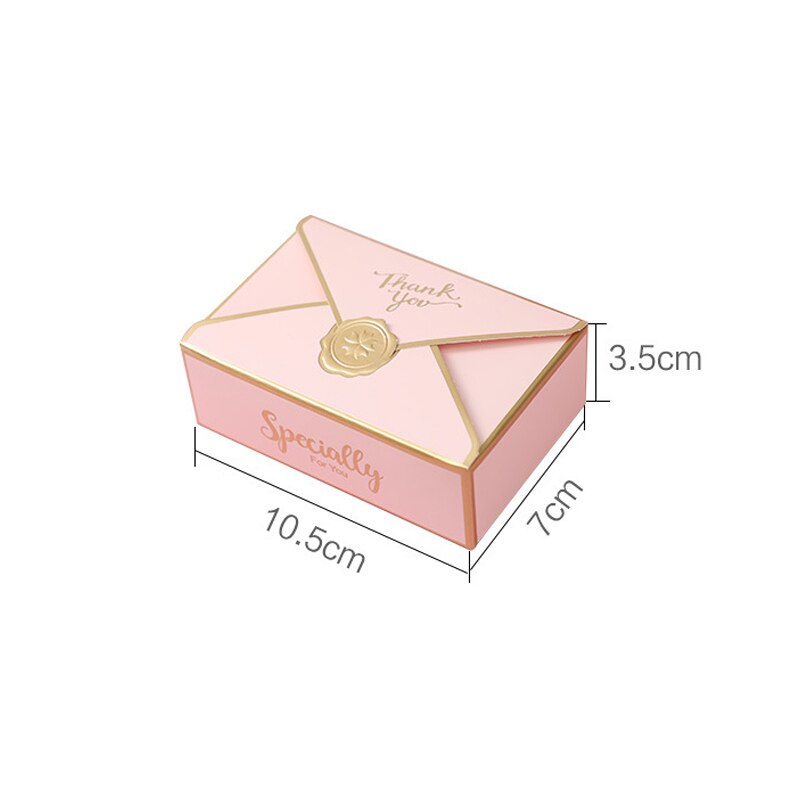 100pcs Candy Boxes Multicolor Wedding Favor Box Sweet Candy Boxes Christmas Baby Shower Party Chocolate Packaging Box